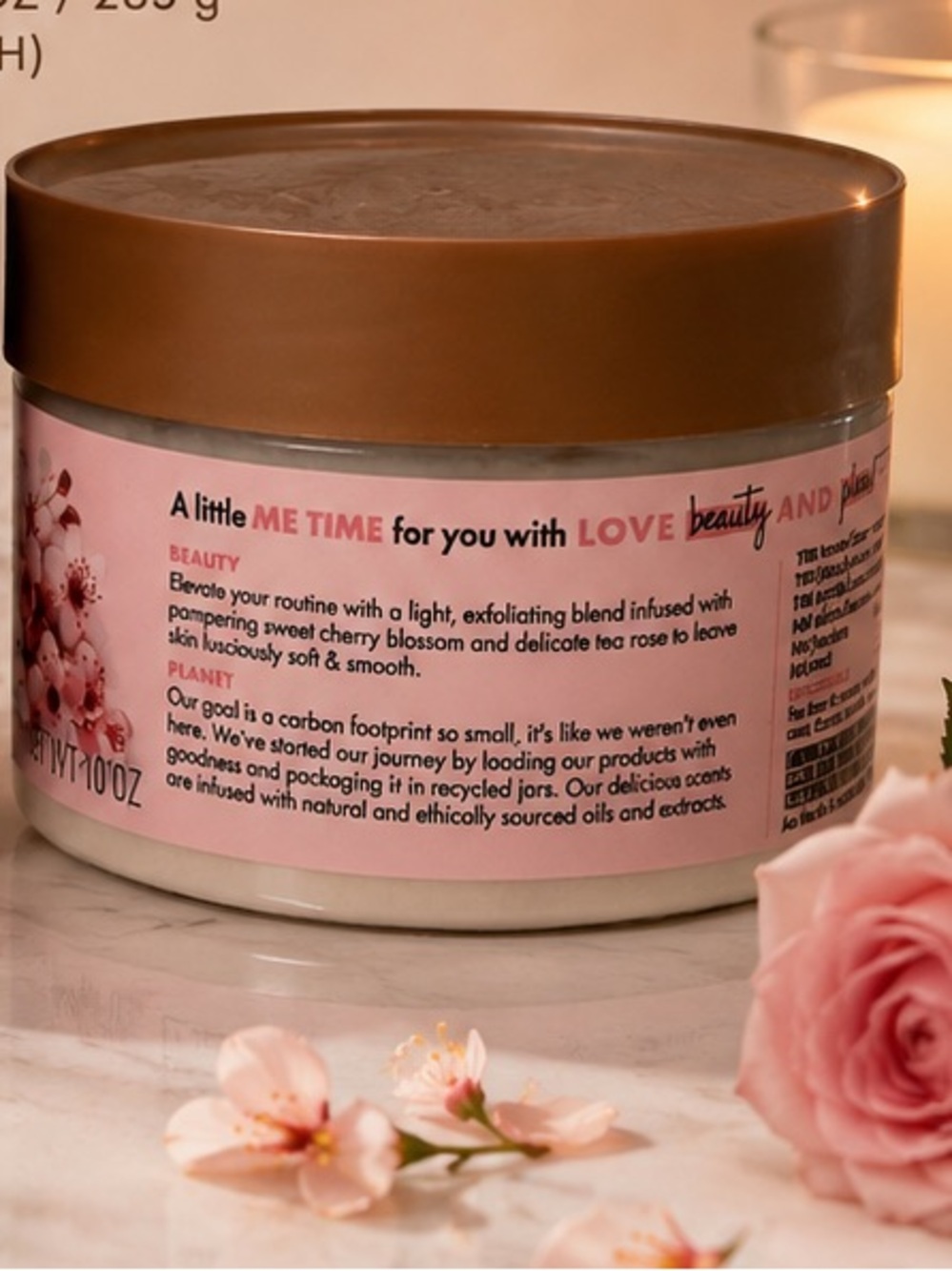 Beloved Cherry Blossom & Tea Rose Whipped Body Scrub - Picture 4 of 4